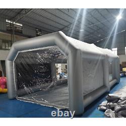 Inflatable Spray Paint Car Tent Paint Booth Portable with Air Filter 26x13x10FT