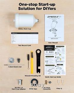 InoKraft D1 LVLP Air Spray Gun Basic Kit Ease of use Paint Gun for Cars and