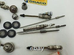 LARGE LOT OF GRACO / DEVILBISS PAINT SPRAYER & PUMP PARTS OLD STOCK NEWithUSED HR