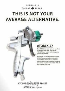 LVLP ATOM X27- Professional Spray Paint Gun For Cars With FREE GUNBUDD LIGHT