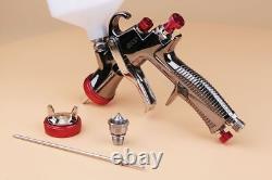 LVLP Air Spray Gun for Car Painting With Nozzles 1.3mm, 1.5mm, 1.7mm, 2.0mm R500