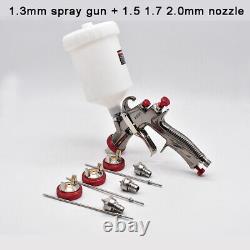 LVLP Spray Gun Car Gravity Air 1.3/1.5/1.7/2.0mm Nozzle Auto Paint FREE SHIPPING