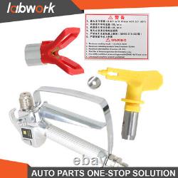 Labwork Airless Paint Spray Gun 3600PSI With517 Tip & Tip Guard For Sprayers 10Pcs