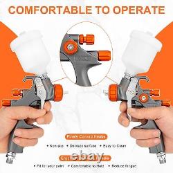 Mini HVLP Spray Gun, Touch Up Air Compressor Paint Spray Gun with 1.0mm Nozzl