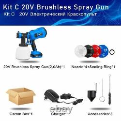 NEW 600W 4 Nozzle Electric Spray Gun 1000ml Household Flow Control Paint Sprayer