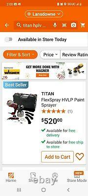 NEW IN BOX! TITAN FLEXSPRAY HVLP Electric Handheld Paint Sprayer #0524093