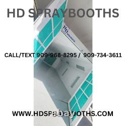 New Front Air Cross Flow Paint Spray Booth / Paint Booth Powder Coated White