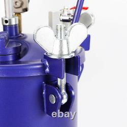 New10L 2.5 Gallon Pressure Paint Pot Tank Spray Gun Sprayer Reg Air Mix Agitator