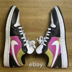 Nike Air Jordan 1 Low SE Fuchsia Cyber Spray Paint CW5564-001 Mens Size 9