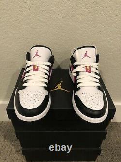 Nike Air Jordan 1 Low Spray Paint Pink Yellow CW5564 001 Size 7