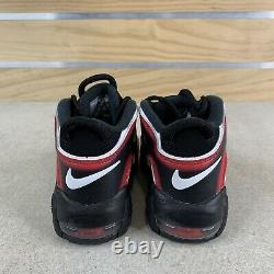 Nike Air More Uptempo PS Laser Crimson Spray Paint Shoes AA1554-010 Size 13c