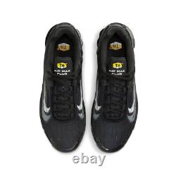 Nike Men's Air Max Plus 3 Spray Paint Swoosh FD0659-001 Black/White SZ 7-15