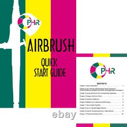 OPHIR 2PCS Airbrush Kit with Pro Air Compressor Air Brush Spray Paint Gun Hobby