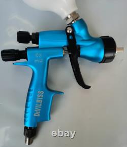 Paint 600ml Devilbiss Neptune Blue 110B 1.3mm Nozzle Professional Spray Gun Cars