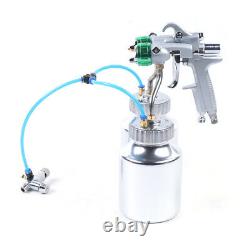 Polyurethane Spray Foam Machine Double-head Paint Spray Gun with 1L Water Tank