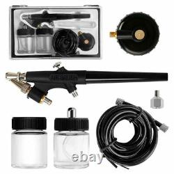 Portable Airbrush Paint Spray Booth with 1/5 HP Air Compressor & 3 Airbrush Kits