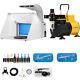 Portable Airbrush Paint Spray Booth With Dual Fan Air Compressor Kit 3 Gun 8 Color