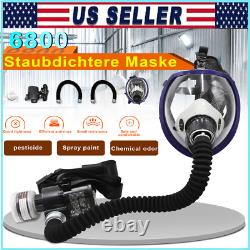 Portable Electric Full Face Gas Respirator Supplied Air Paint Spraying Chemical