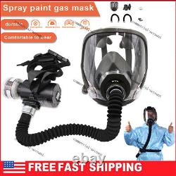 Portable Electric Full Face Gas Respirator Supplied Air Paint Spraying Chemical