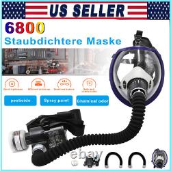 Portable Electric Full Face Gas Respirator Supplied Air Paint Spraying Chemical