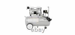 Portable Electric Quiet Oil-Free Air Compressor 8 Gal Tank 1HP Dual Piston Pump