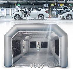 Portable Inflatable Spray Paint Booth Tent Mobile For Car 2Air Filter 26X15X10FT