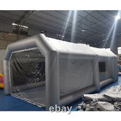 Portable Inflatable Spray Paint Booth Tent Mobile For Car 2Air Filter 28x15x10FT