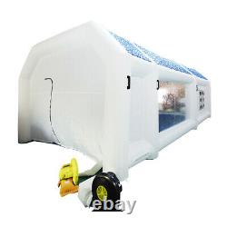 Portable Inflatable Spray Paint Booth Tent Mobile For Car 2Air Filter 28x15x10FT