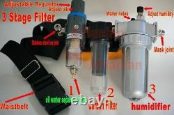 Pro AIR Fed Visor breathing Respirator Constant Flow Gas Paint Spray Mask Kit