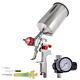 Professional Hvlp Paint Spray Gun 1.4mm Fluid Tip, Gravity Feed With Air Re