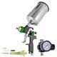Professional Hvlp Paint Spray Gun 2.5mm Fluid Tip, Gravity Feed With Air Re
