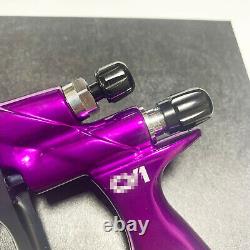 Purple CV1 HVLP Spray Gun 1.3mm Nozzle 600ML Car Paint Tool Pistol for Devilbiss