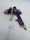 Purple Metal Hvlp Air Paint Spray Gun 50-70 Psi Car Body Tested