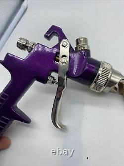 Purple Metal HVLP Air Paint Spray Gun 50-70 PSI Car Body Tested