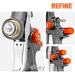 REFINE Air Spray Gun HVLP 1.0mm Professional Auto Car Detail Touch up Paint Gun