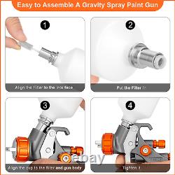 REFINE Air Spray Gun HVLP 1.0mm Professional Auto Car Detail Touch up Paint Gun