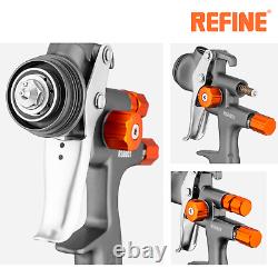 REFINE HVLP Air Spray Gun 1.3mm 600ml Professional Paint Gun for Car Topcoats