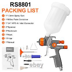 REFINE HVLP Air Spray Gun 1.3mm 600ml Professional Paint Gun for Car Topcoats