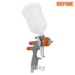 REFINE HVLP Air Spray Gun 1.3mm 600ml Professional Paint Gun for Car Topcoats