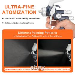 REFINE HVLP Air Spray Gun 1.8mm 600ml Professional Auto Paint Gun for Car Primer