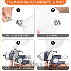 REFINE HVLP Air Spray Gun 1.8mm 600ml Professional Auto Paint Gun for Car Primer