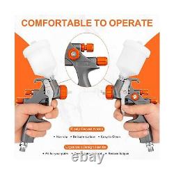 REFINE Mini HVLP Spray Gun, Touch Up Air Compressor Paint Spray Gun with 1.0m