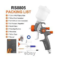 REFINE Mini HVLP Spray Gun, Touch Up Air Compressor Paint Spray Gun with 1.0m