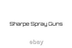 Razor 1.4 mm HVLP Gravity Feed Spray Gun w Polished Aluminium Gravity Cup