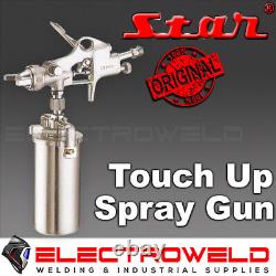 STAR Suction Paint Spray Gun & Pot Touch Up Air Pneumatic 1.4mm Nozzle, SJ108