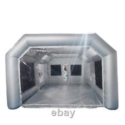 Spray Booth Inflatable Tent Car Paint Cabin 20108ft Two Air Filter Nets New