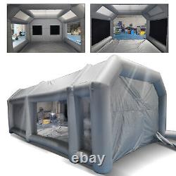 Spray Booth Inflatable Tent Car Paint Portable Cabin Air Filter 28x15x10FT