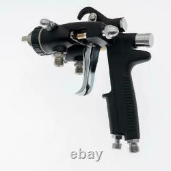 Spray Gun Double Nozzle Chrome Silver Component Coating Dual External Head Tools