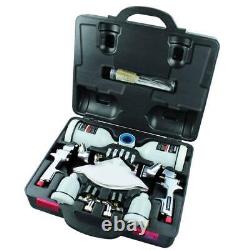 Spray Gun Kit HVLP and Standard Gravity Feed Precision Air Caps with Hard Case