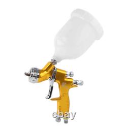 Spray Gun pro Paint High Efficiency TE20 Automotive 1.3 mm 600 ml Paint Cup Gold